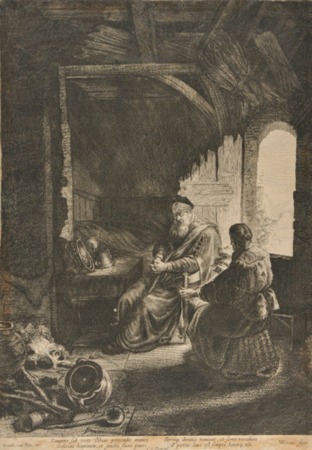 Paupere sub tecto Tobias … honorq tibi