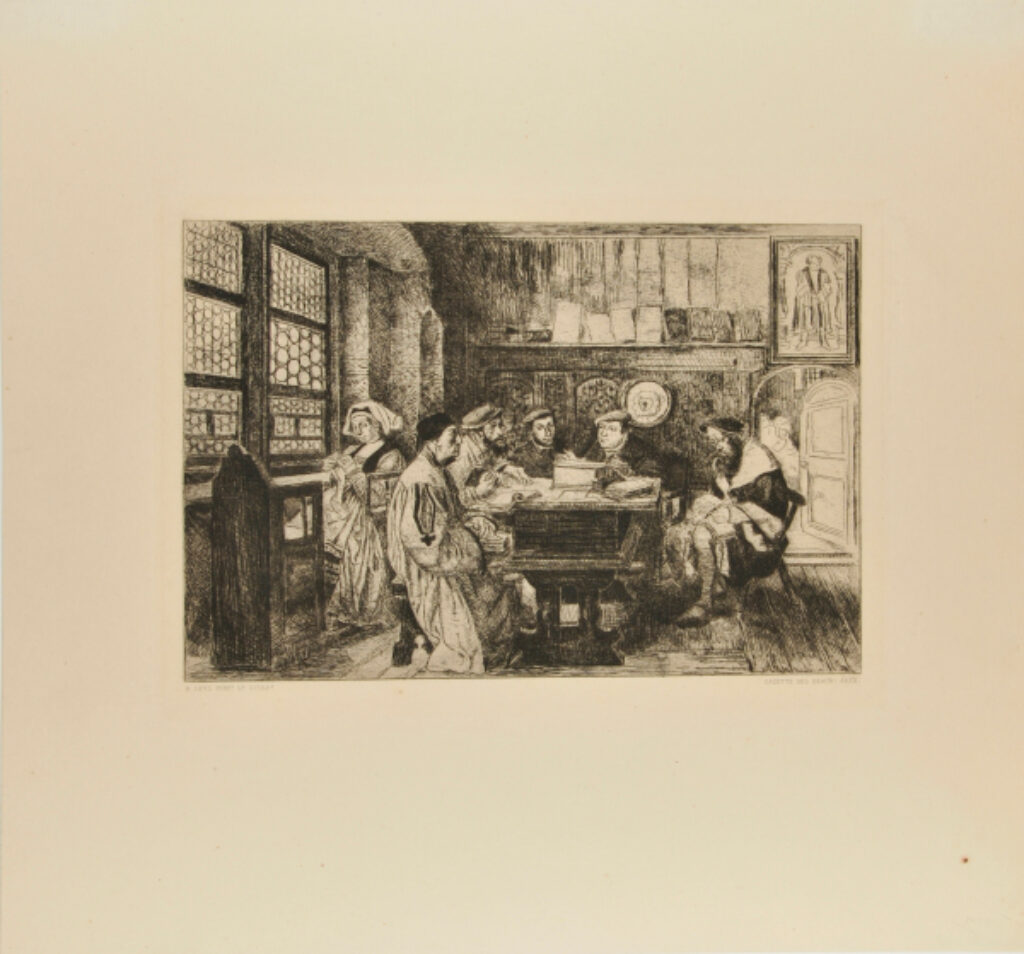 Interieur de Luther a Wittemberg (Lecture chez Luther)