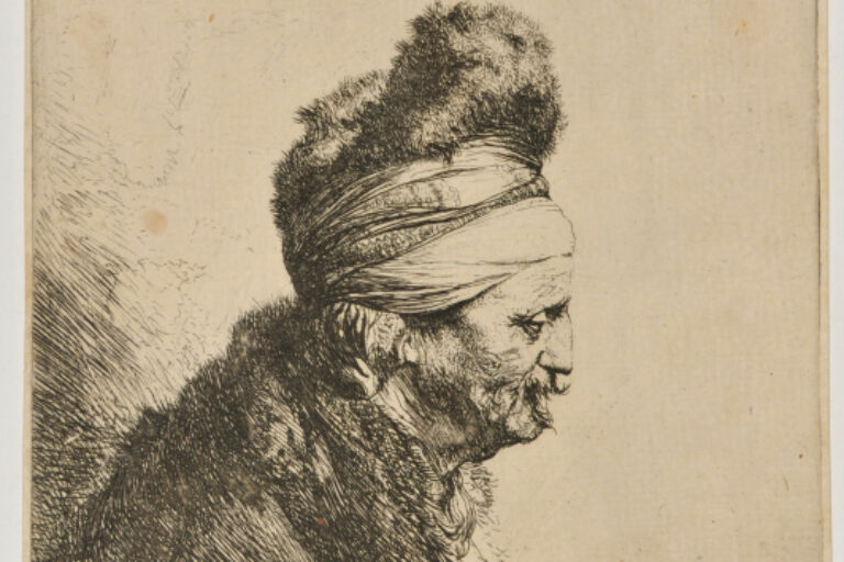 HEAD OF AN ORIENTAL, PROFILE TO RIGHT