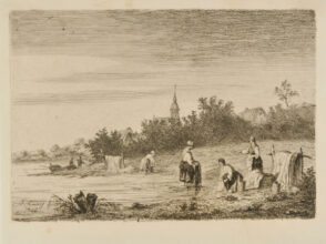 Washerwomen at a Stream
