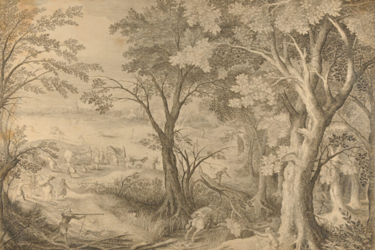LANDSCAPE WITH COACH ATTACKED BY ROBBERS
