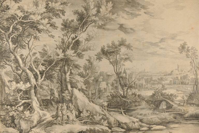 LANDSCAPE WITH ABRAHAM AND THE THREE ANGELS