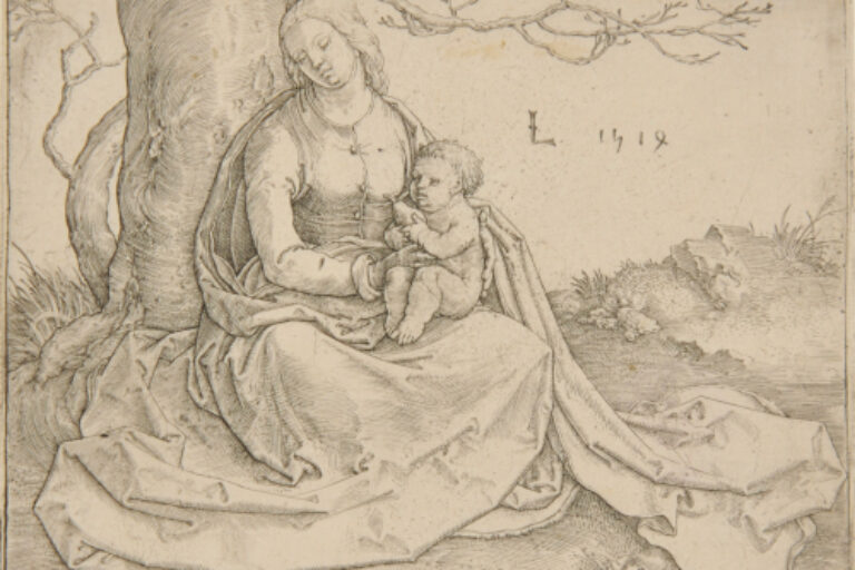 THE VIRGIN WITH CHILD SEATED UNDER A TREE