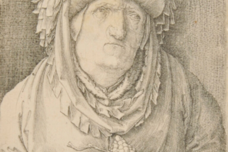 OLD MAN WITH GRAPES