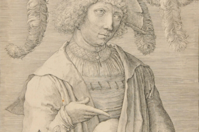 YOUNG MAN WITH A SKULL