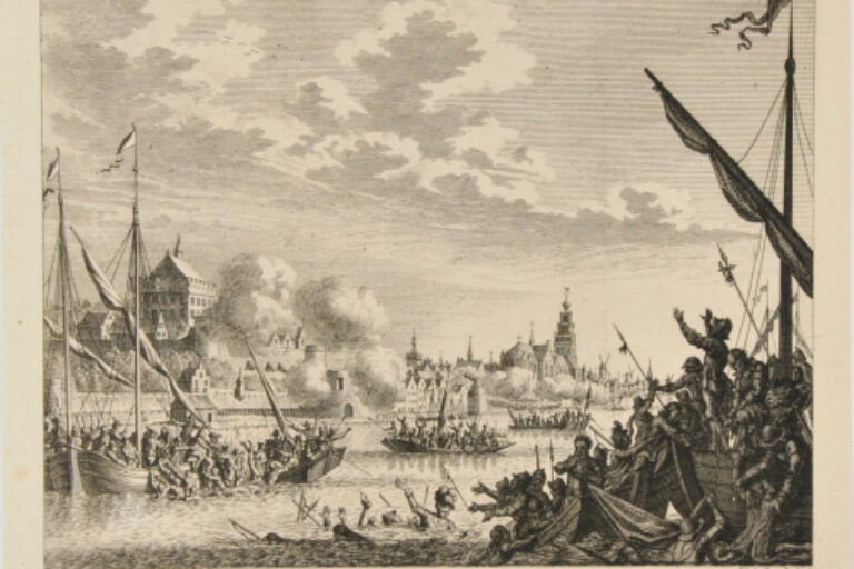 MAARTEN SCHENK, MAYOR OF NIJMEGAN, DROWNS IN 1589