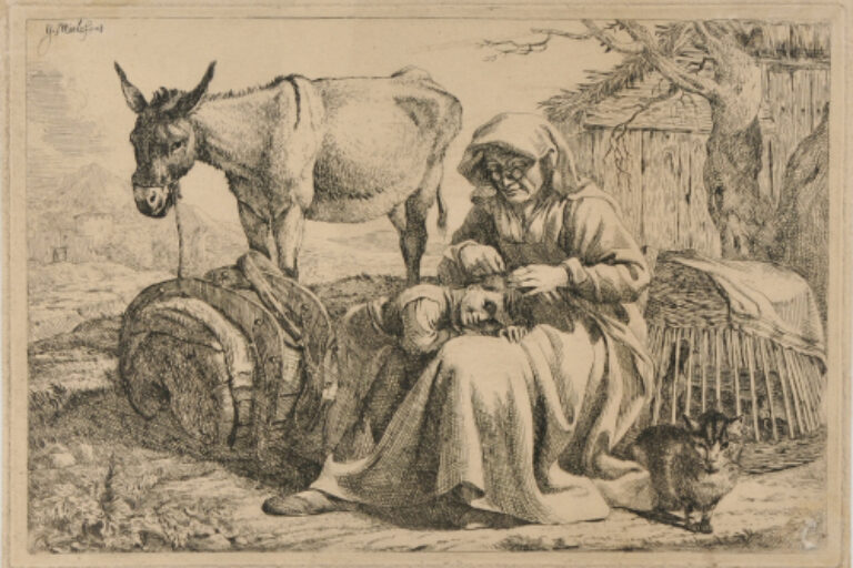 OLD WOMAN AND BOY