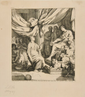 The Queen of Sheba visiting King Solomon