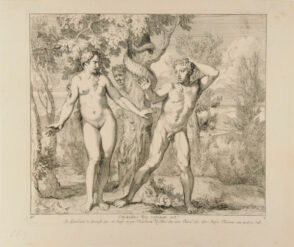 Seven illustrations from the book of Genesis: original sin