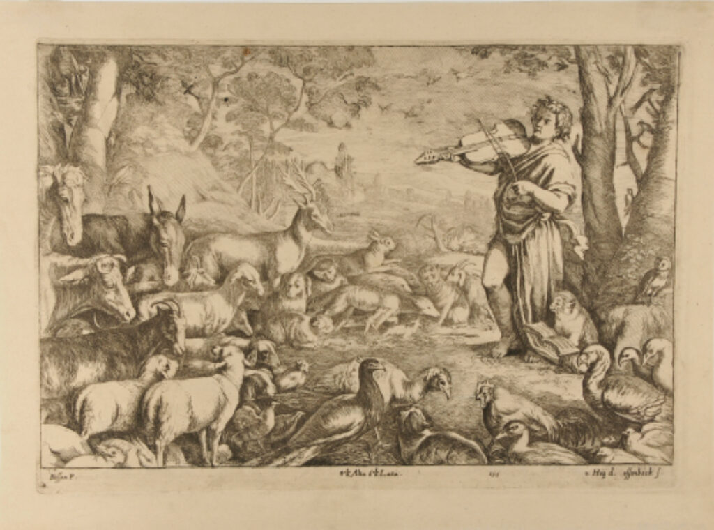 Orpheus Charming the Animals with his Music