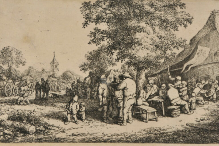 VILLAGE FESTIVAL, WITH THE LARGE TREE