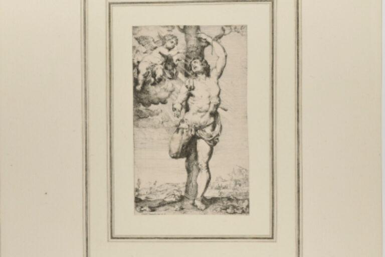 ST. SEBASTIAN BOUND TO A TREE