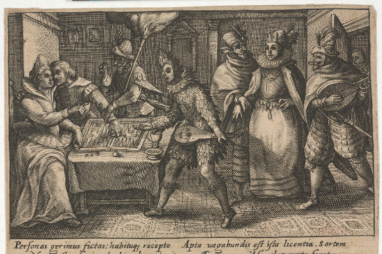 A COUPLE PLAYING BACKGAMMON
