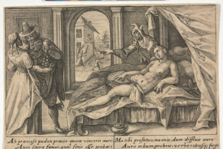 NUDE WOMAN RECUMBENT ON A BED