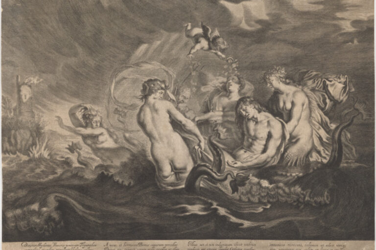 LEANDER CARRIED BY NEREIDS