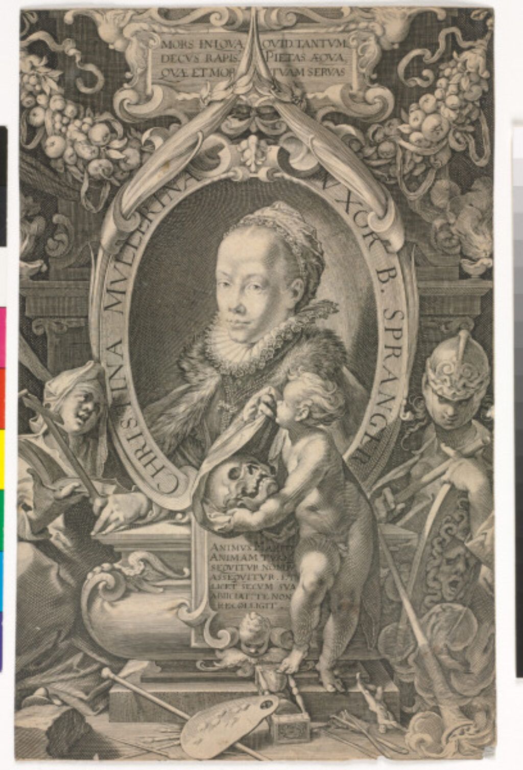 Portrait of Christina Muller, Wife of Bartholomaeus Spranger - Image 1