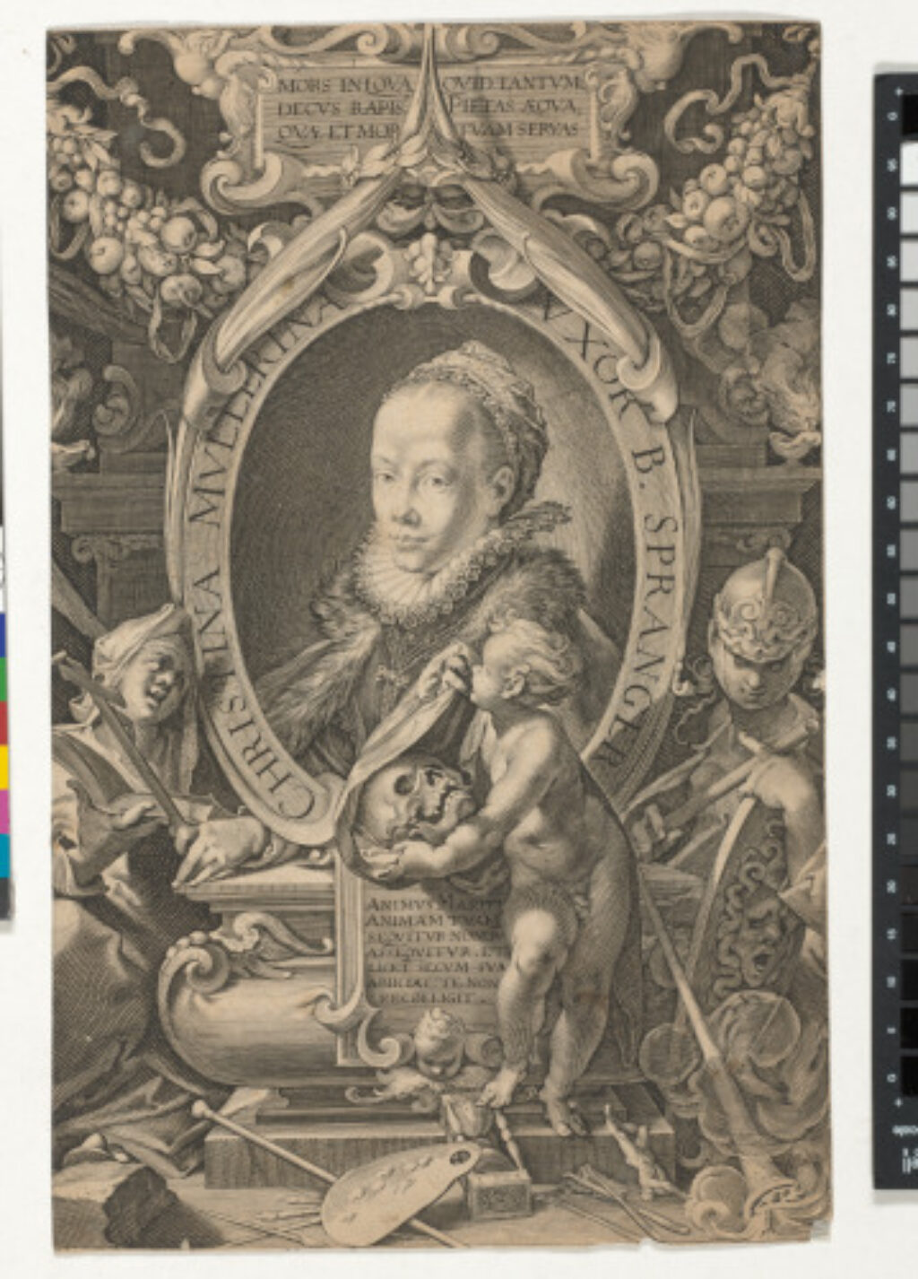 Portrait of Christina Muller, Wife of Bartholomaeus Spranger - Image 2