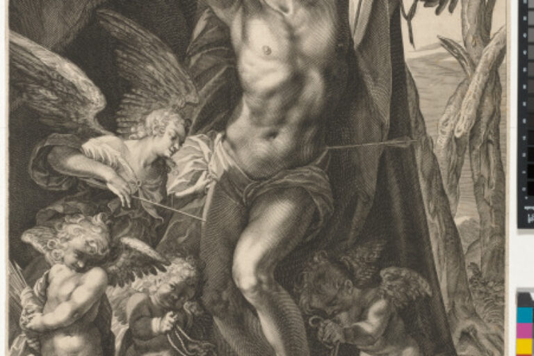 SAINT SEBASTIAN TIED TO A TREE