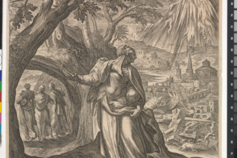 LOT'S WIFE TURNED TO A PILLAR OF SALT