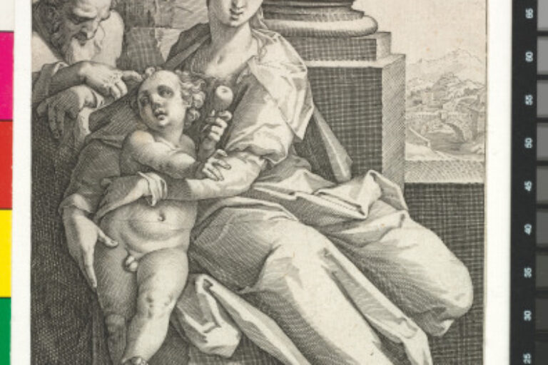 THE HOLY FAMILY BEFORE THE COLUMN