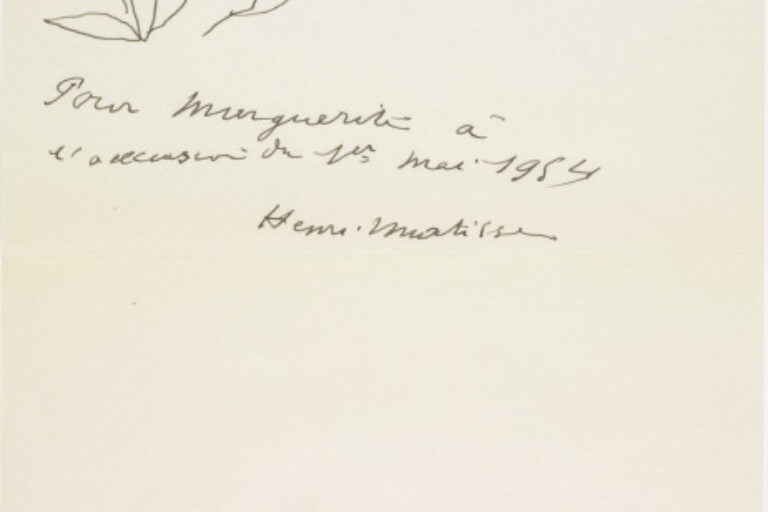 FLORAL SKETCH FOR MARGUERITE