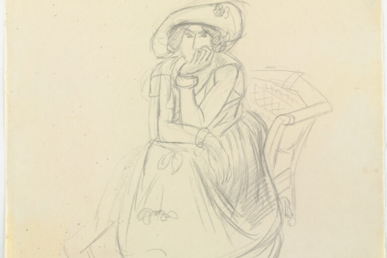 STUDY FOR "THE YELLOW DRESS"