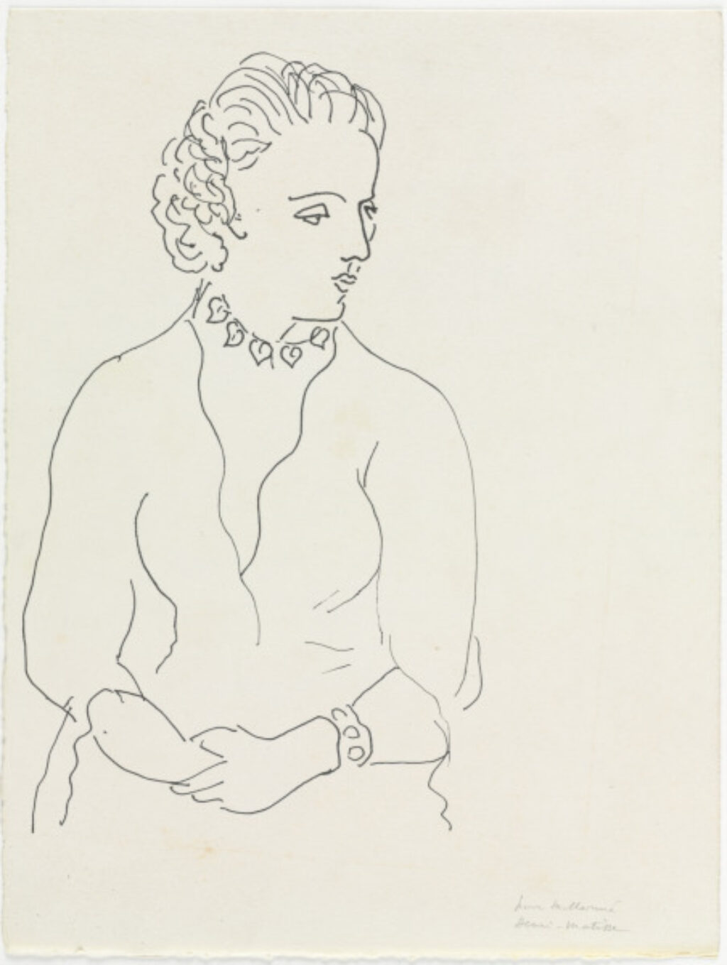Seated Woman (recto and verso; study for Mallarmé?) - Image 1