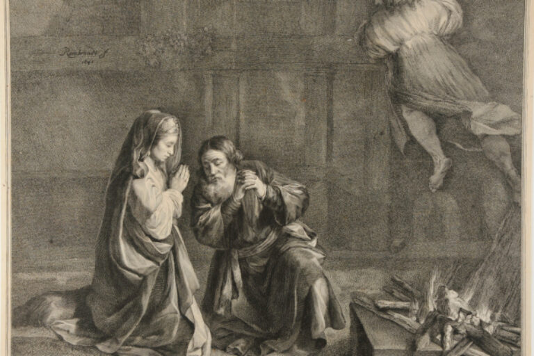 THE ANGEL ASCENDING IN THE FLAMES OF MANOAH'S SACRIFICE