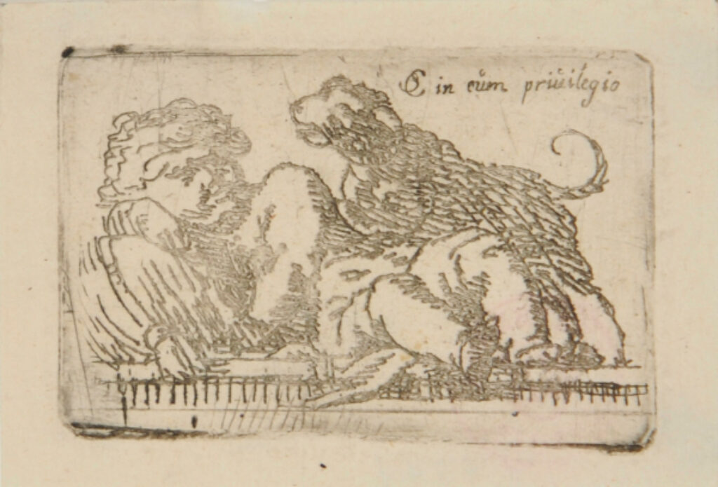 Child Reclining, with Dog