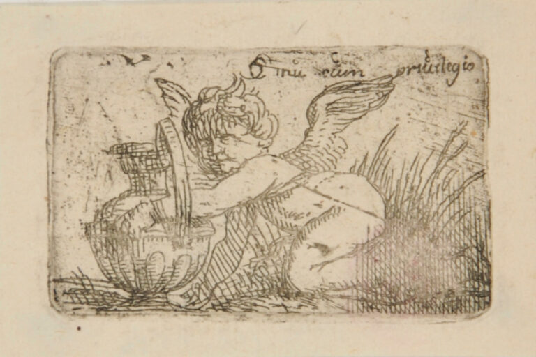 PUTTO KNEELING BY AN URN