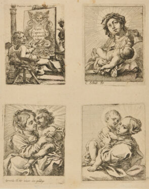 Title plate; Virgin and Child; Virgin and Child, Virgin Turned to Right; Virgin and Child, Virgin Turned to Left