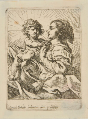 Virgin, in Profile Turned to Left, with Child