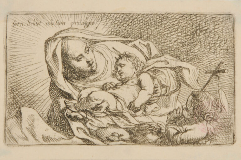 VIRGIN AND SLEEPING CHILD, WITH SAINT JOHN AT RIGHT