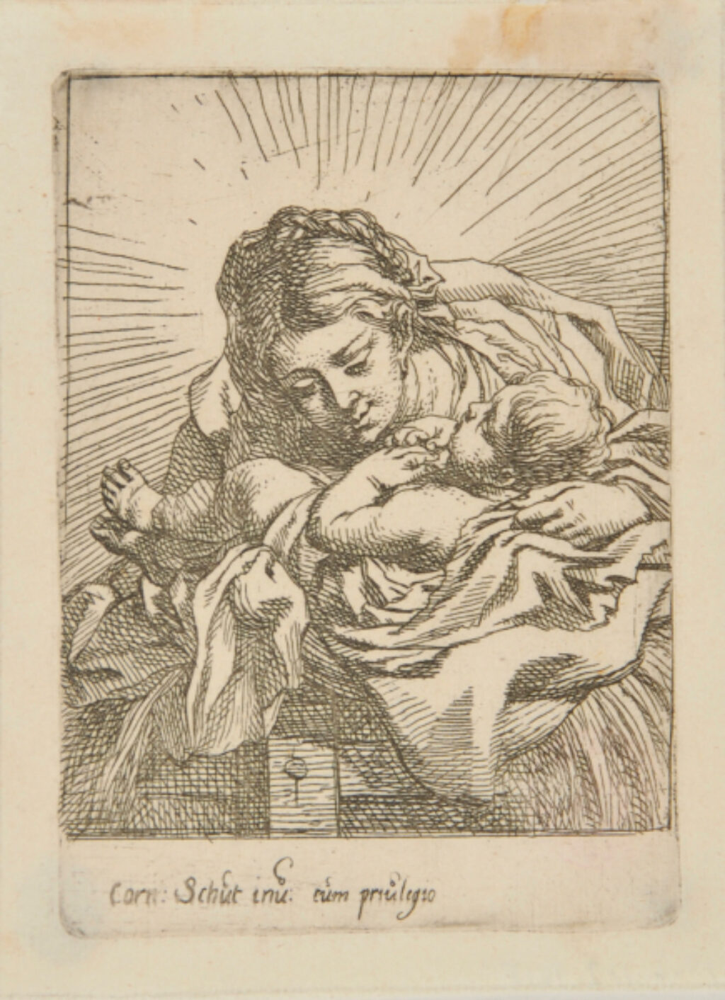 Virgin Holding Child on Her Arms