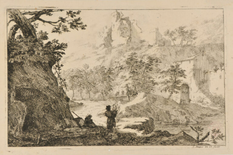 RUINS OF A CASTLE ON A RICKY HEIGHT