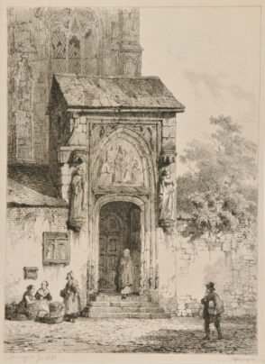 Peasants by the Door of a Church