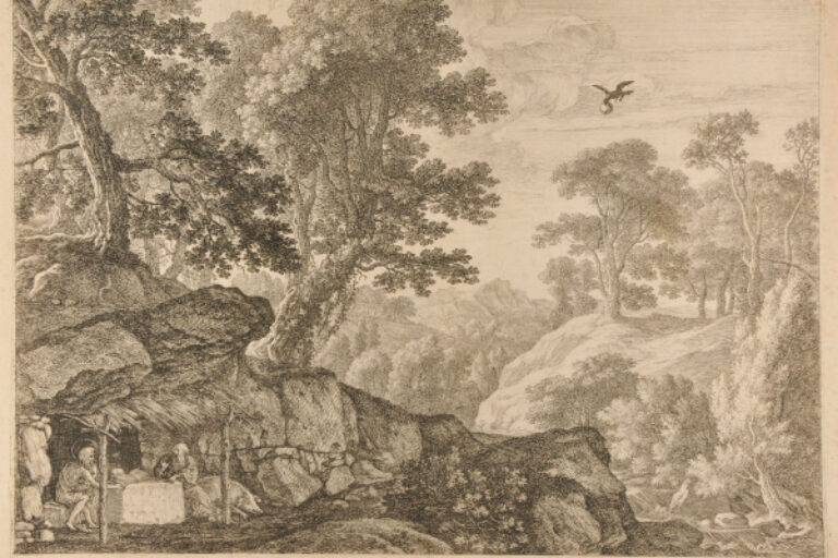 SAINTS PAUL AND ANTHONY BY THE ENTRANCE TO A CAVE