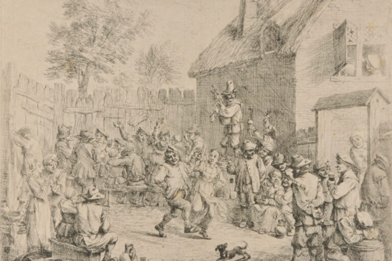 THE PEASANT DANCE IN THE TAVERN YARD