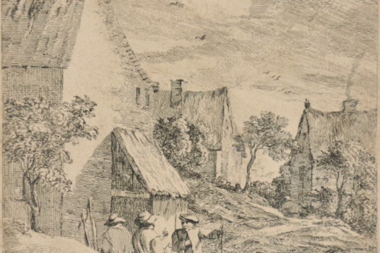 THREE PEASANTS ON A ROAD