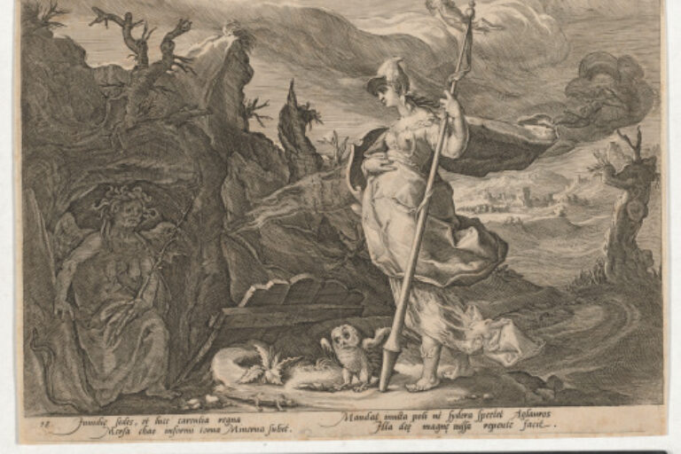 MINERVA COMMANDING ENVY TO CAUSE JEALOUSY IN THE HEART OF AGRAULOS