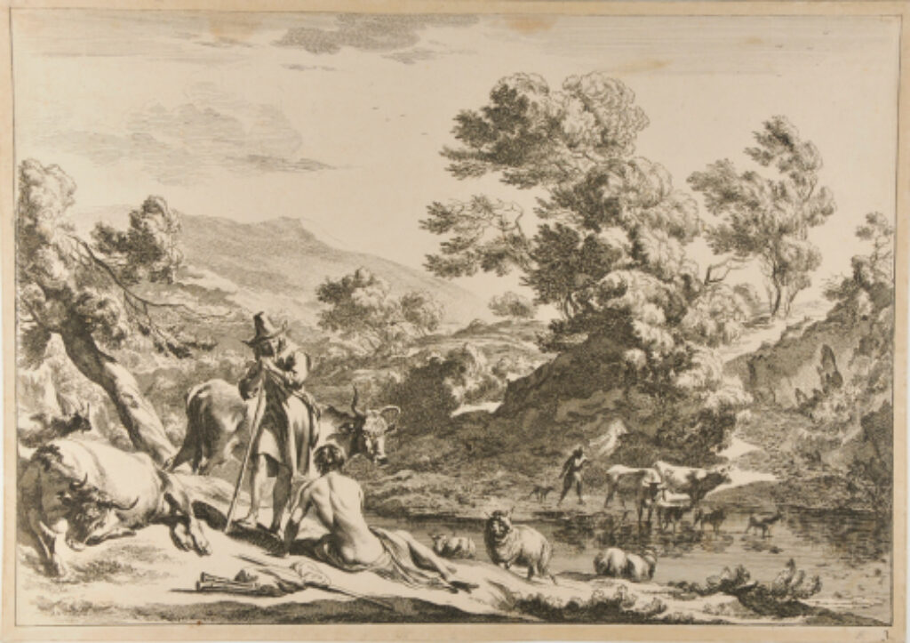 The Half Nude Man Sitting by a River