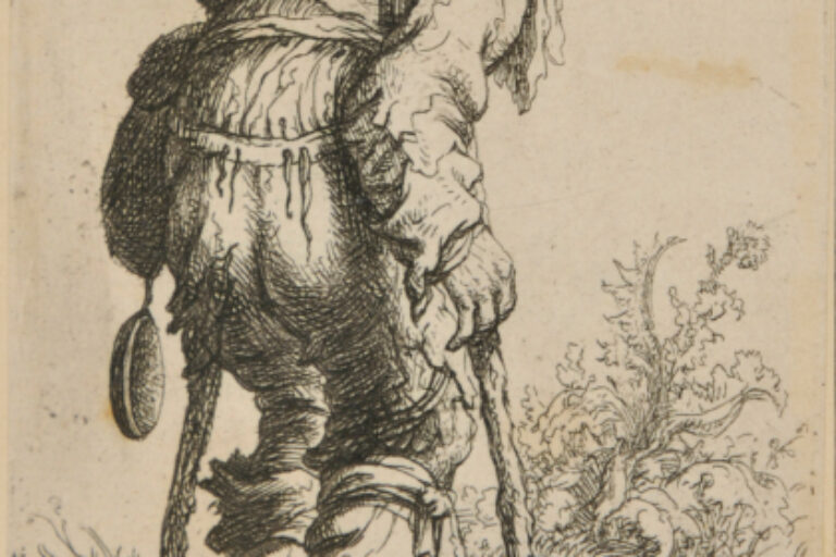 BEGGAR ON TWO CRUTCHES