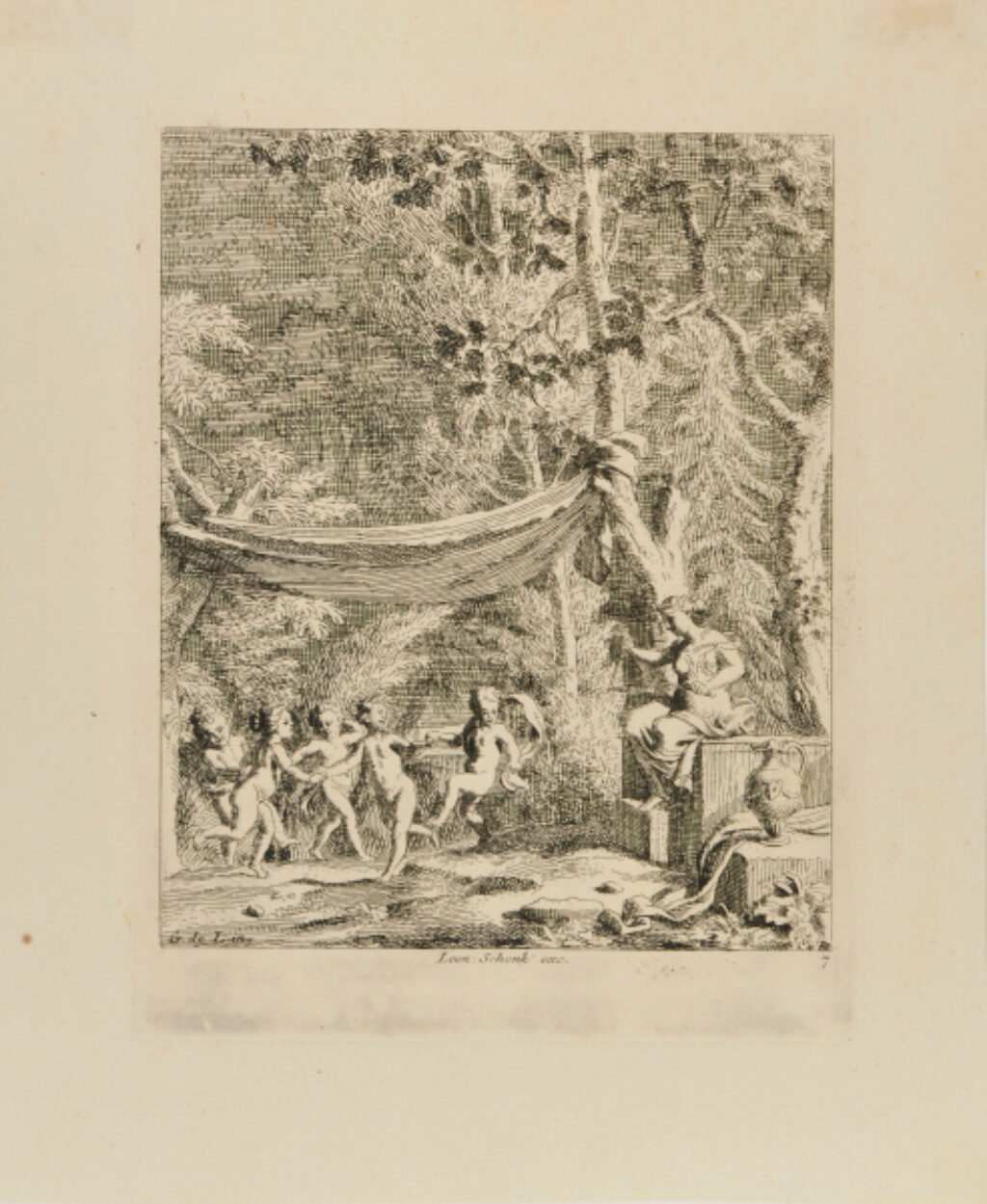 Five Putti Dancing to the Music of a Triangle