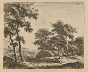 Two Shepherds Resting at the Foot of a Tree