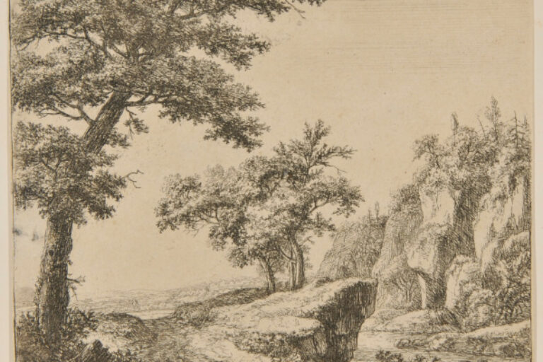 A RIVER WITH ROCKY BANKS