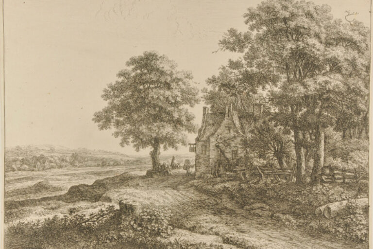 A LARGE LINDEN TREE BEFORE AN INN