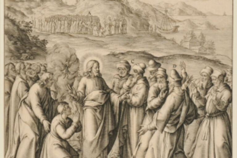 CHRIST HEALING A DEAF-MUTE