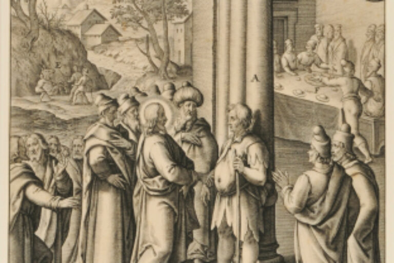 CHRIST HEALING A MAN WITH DROPSY
