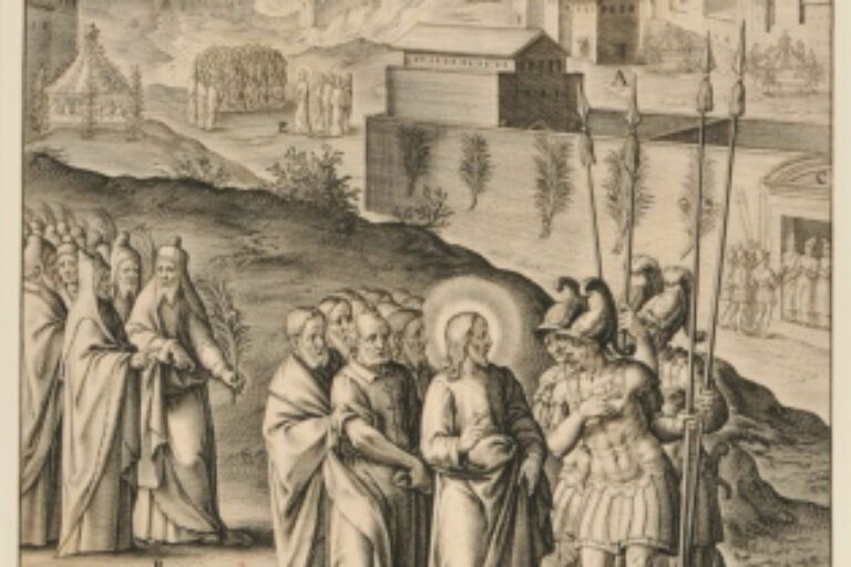 CHRIST TALKING TO THE GUARDS SENT TO ARREST HIM