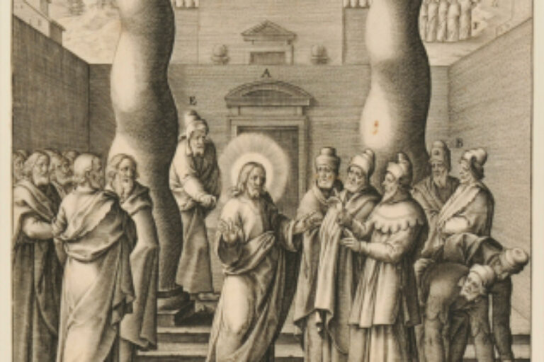 JEWS INTERROGATE CHRIST AND TOOK UP STONES TO STONE HIM